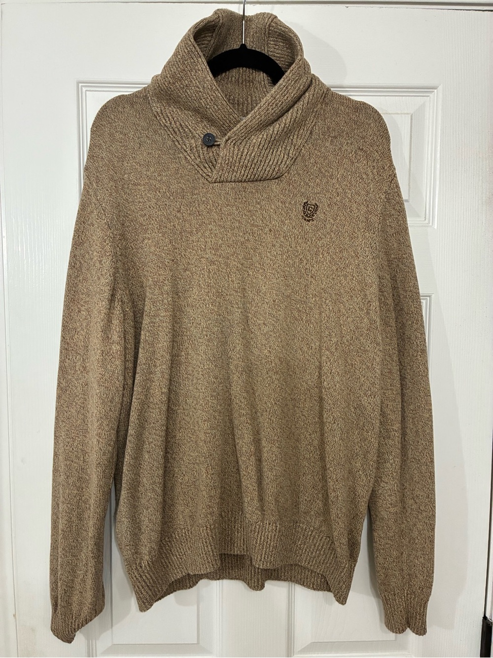 Chaps Men's Turtleneck Sweater in Tan